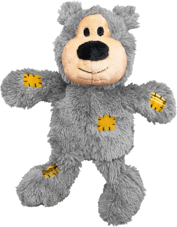 - Wild Knots Bear - Internal Knotted Ropes and Minimal Stuffing for Less Mess (Assorted Colors) - For X-Small Dogs